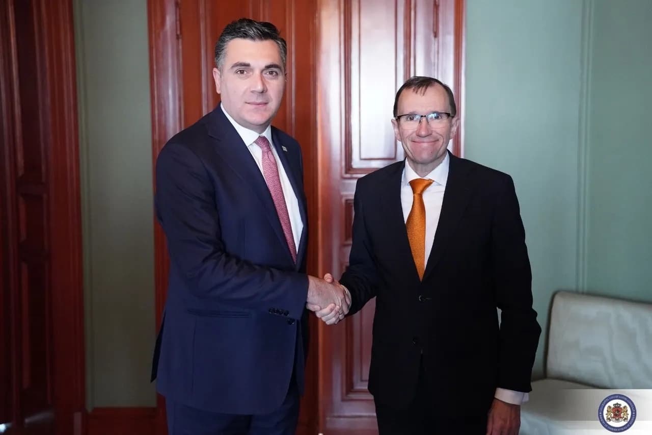 THE NORWEGIAN FOREIGN MINISTER HAS WELCOMED GEORGIA'S FOREIGN POLICY PRIORITIES